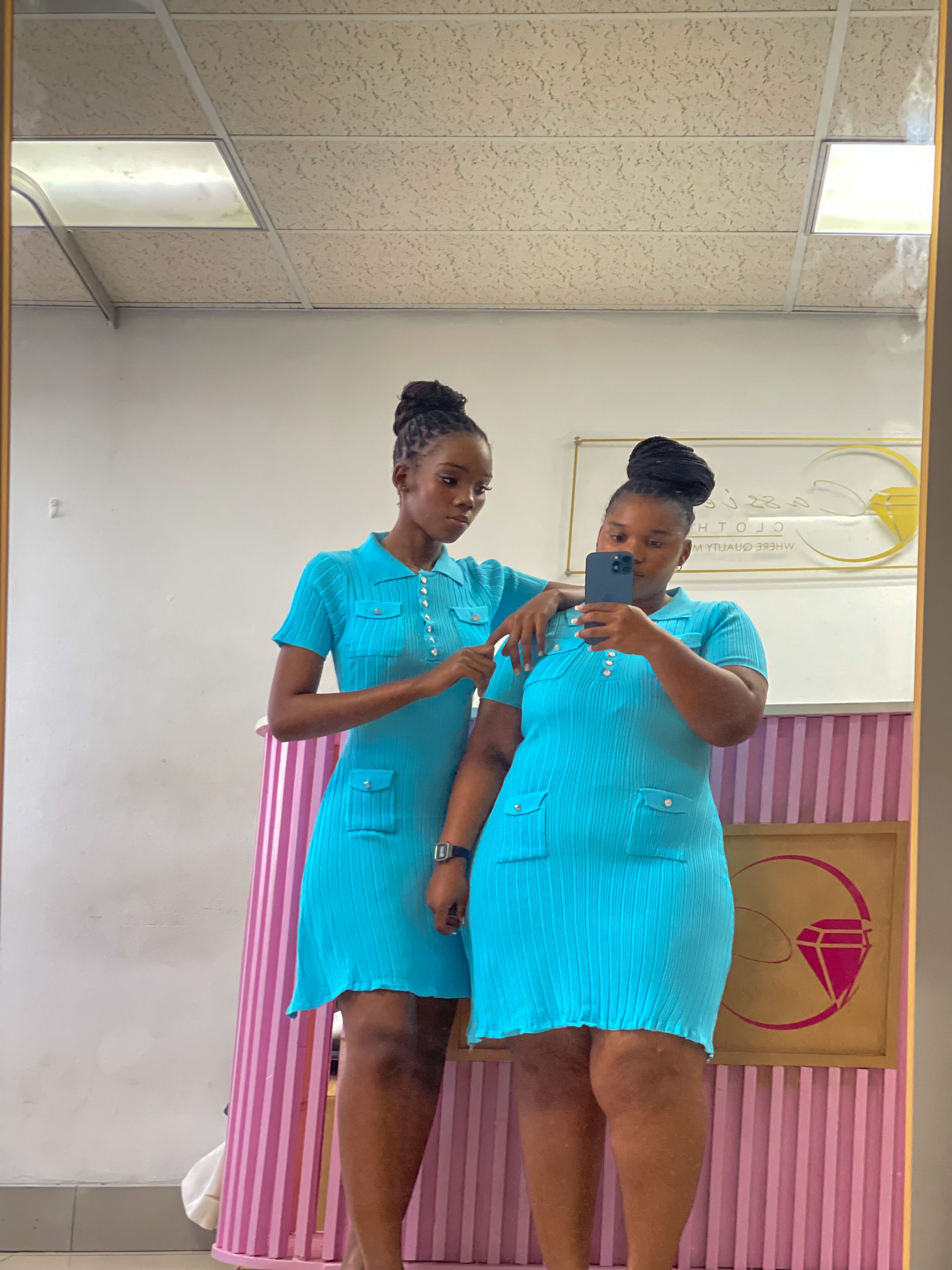 Turquoise chic dress_4