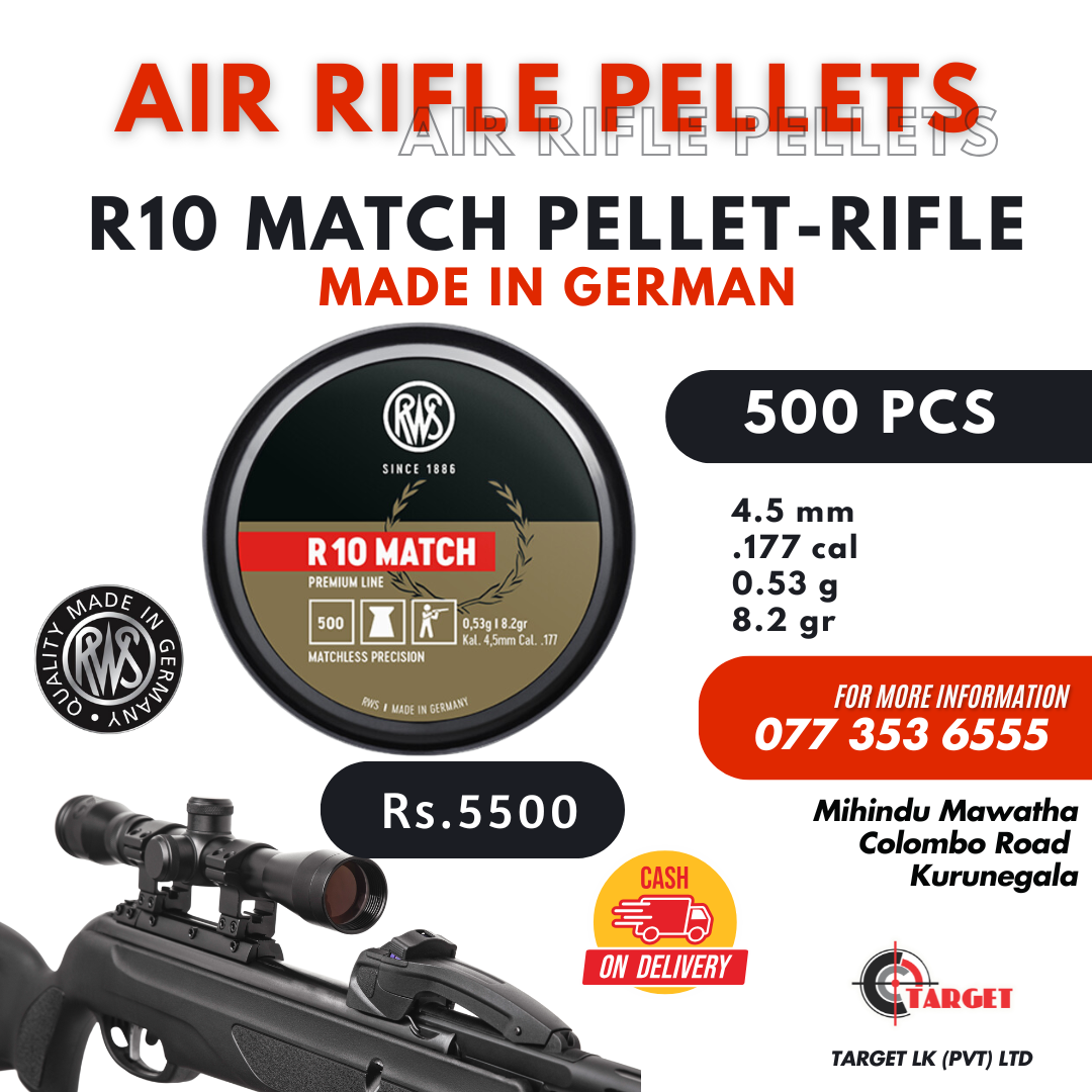 R10 Match Pellet - RIFLE-500Pcs (RWS) Made in GERMANY  / Air Rifle / Air Rifle Pellets / Shooting_1