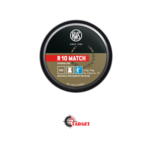 R10 Match Pellet - PISTOL-500Pcs (RWS) Made in GERMANY  / Air Rifle / Air Rifle Pellets / Shooting_1