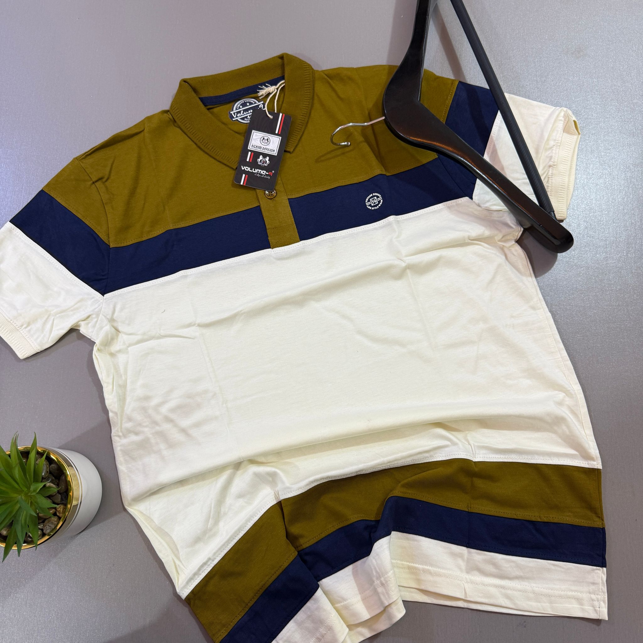 VOLUME-9 STRIPPED POLO - 01_1