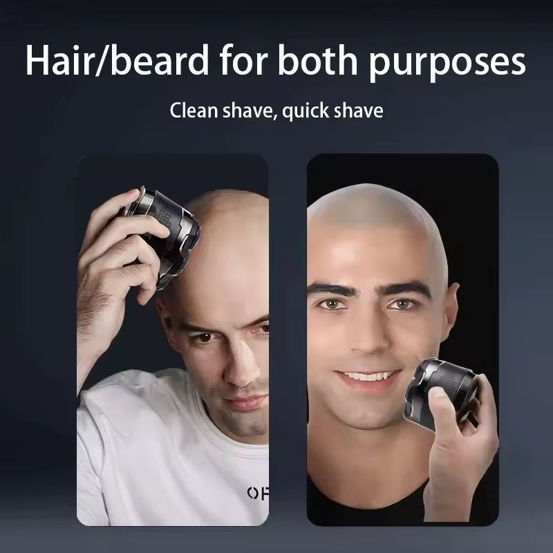 Komingdon Upgraded 7D Rotating Electric Shaver Magnetic Floating Heads Beadr Hair Razor Hypoallergenic Head Shavers for Bald Men_3