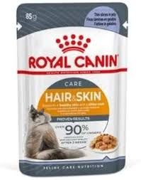 Royal Canin Feline Care Nutrition Hair & Skin Jelly (WET FOOD - Pouches) 12x85g_0