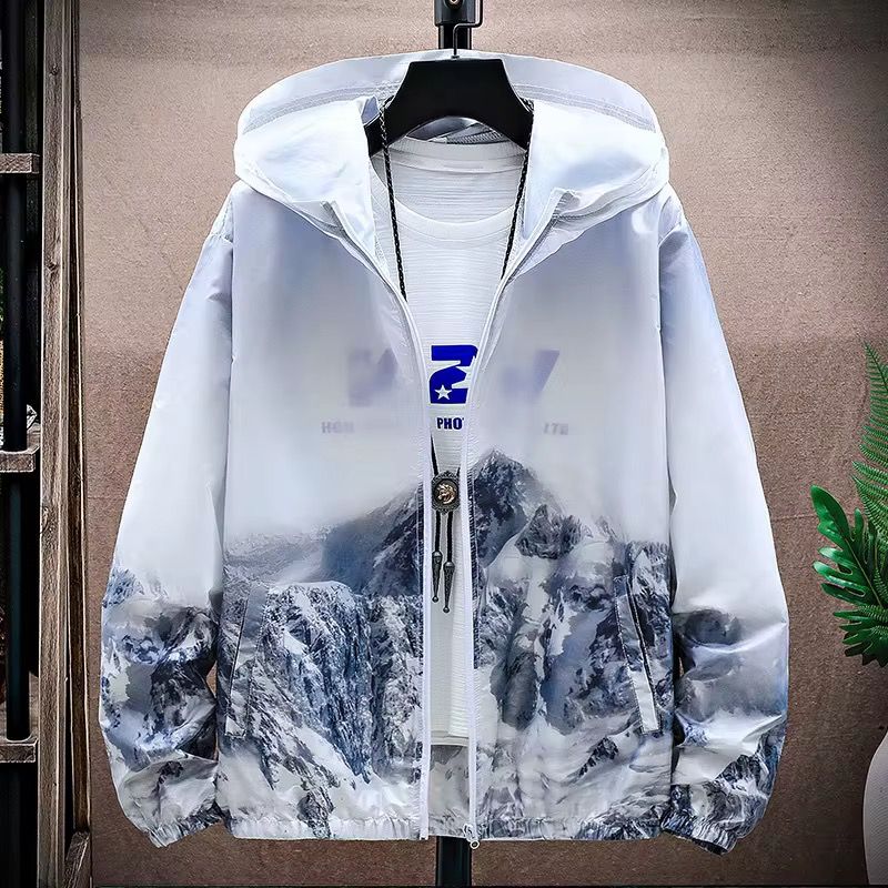 Unisex Tie Dyed Streetwear Hoodie Plus Size Sports Men's Gym Running Long Sleeve Hooded Hoodies & Sweatshirts With Zipper_3