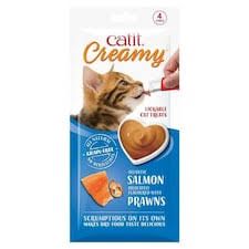 CatIt Creamy Lickable Treats - Salmon & Prawns_0