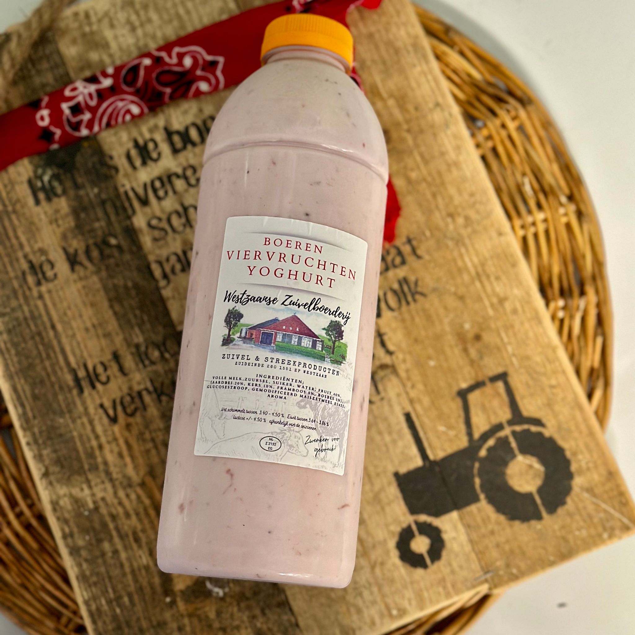 Boeren Viervruchten Yoghurt 1L_1