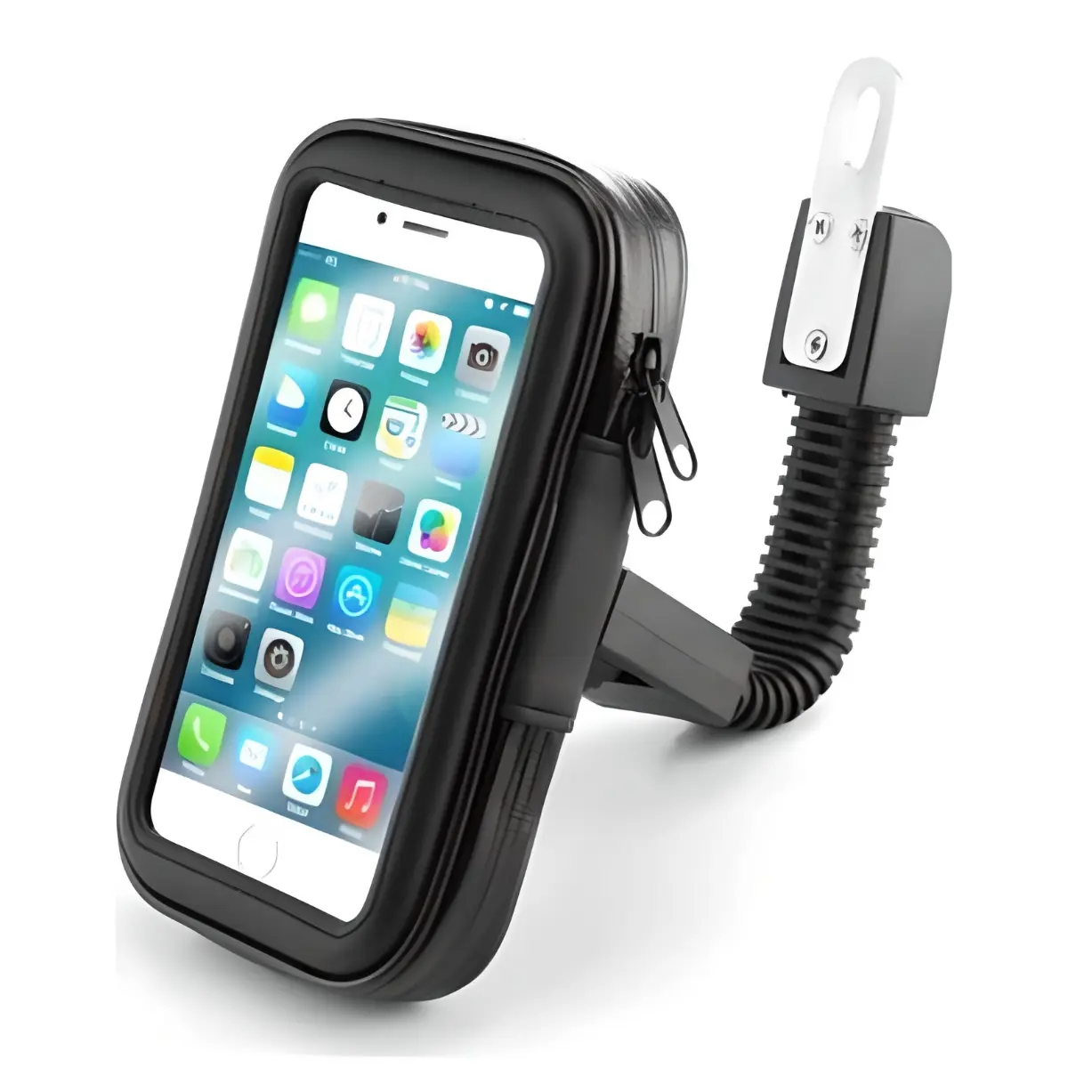 HOLDER CON ZIPPER PARA CELULARES BRAZO FLEXIBLE MOTO_1