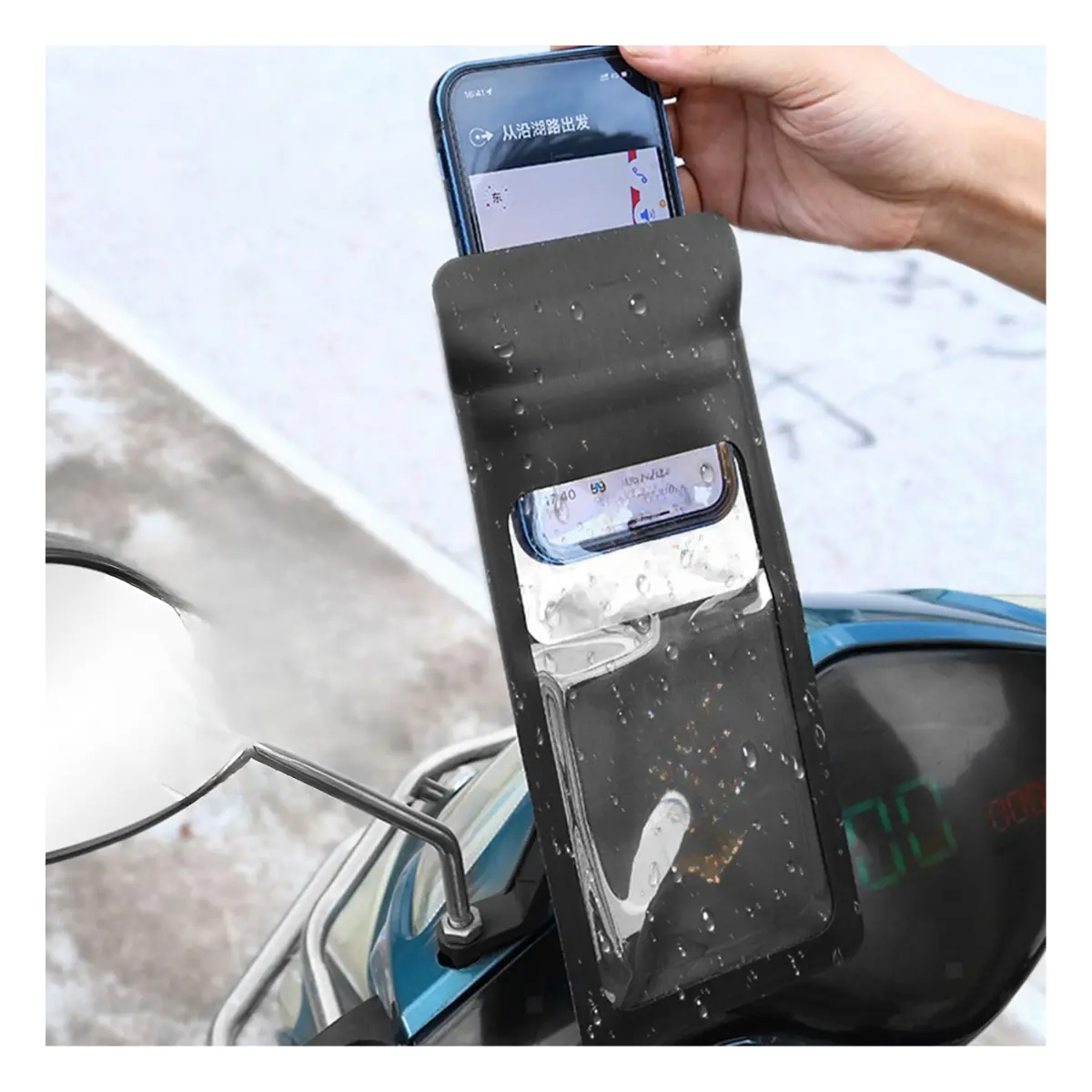 HOLDER BOLSA WATER PROOF PARA CELULAR FIJAR EN TUB._1