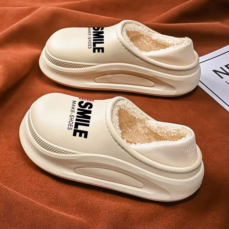 OEM High Quality Custom Winter Warm Comfortable Soft Customize Slippers Soft Cozy Plush Slippers Furry Warm Sandals Slipper_1