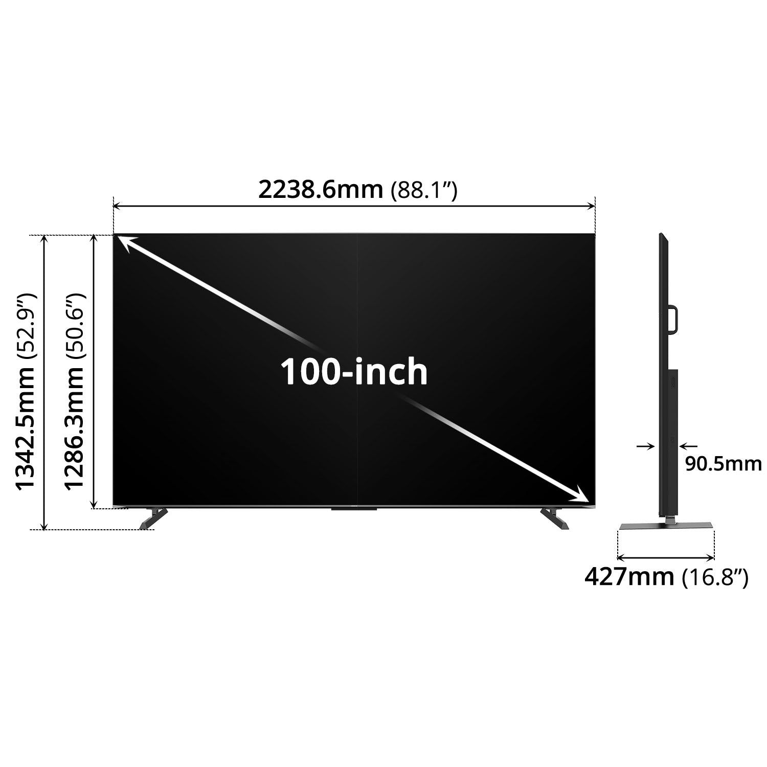 SKYWORTHUHD 4K smart QLED+ Google TV 100inch_6