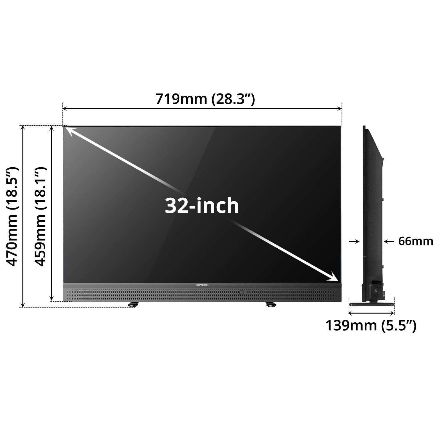 SKYWORTH led hd smart Google TV 32inch_7