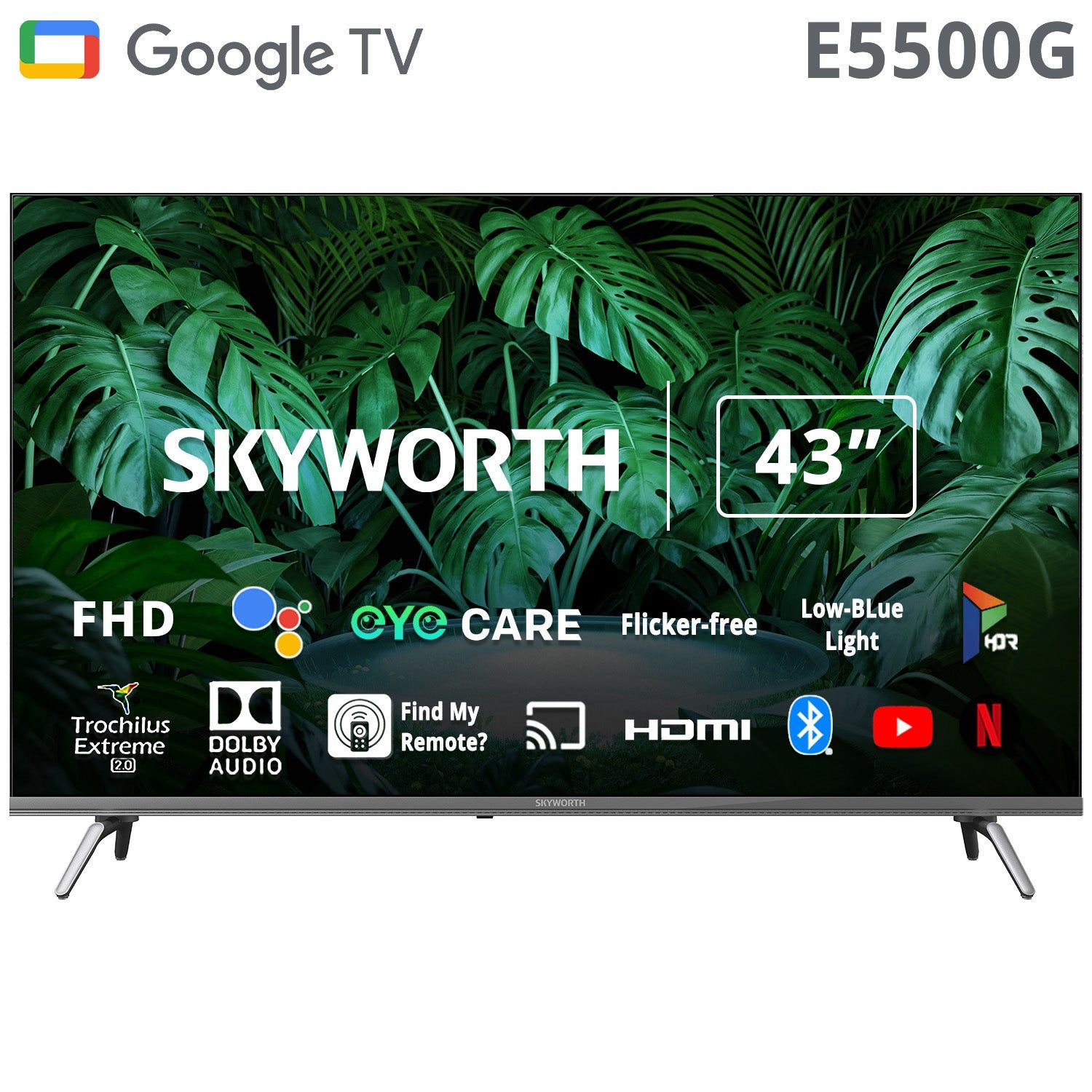 SKYWORTH Led full hd smart Google TV 43inch_0