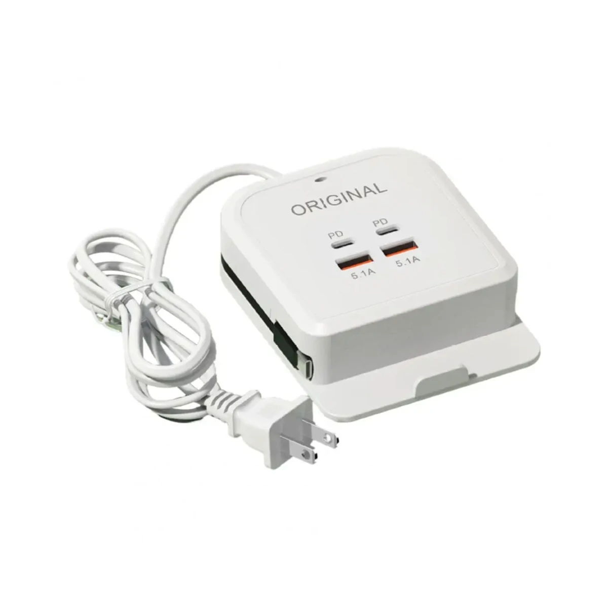 CARGADOR DE MESA 3 TIPO C + 2 USB 110V Y HOLDER_1