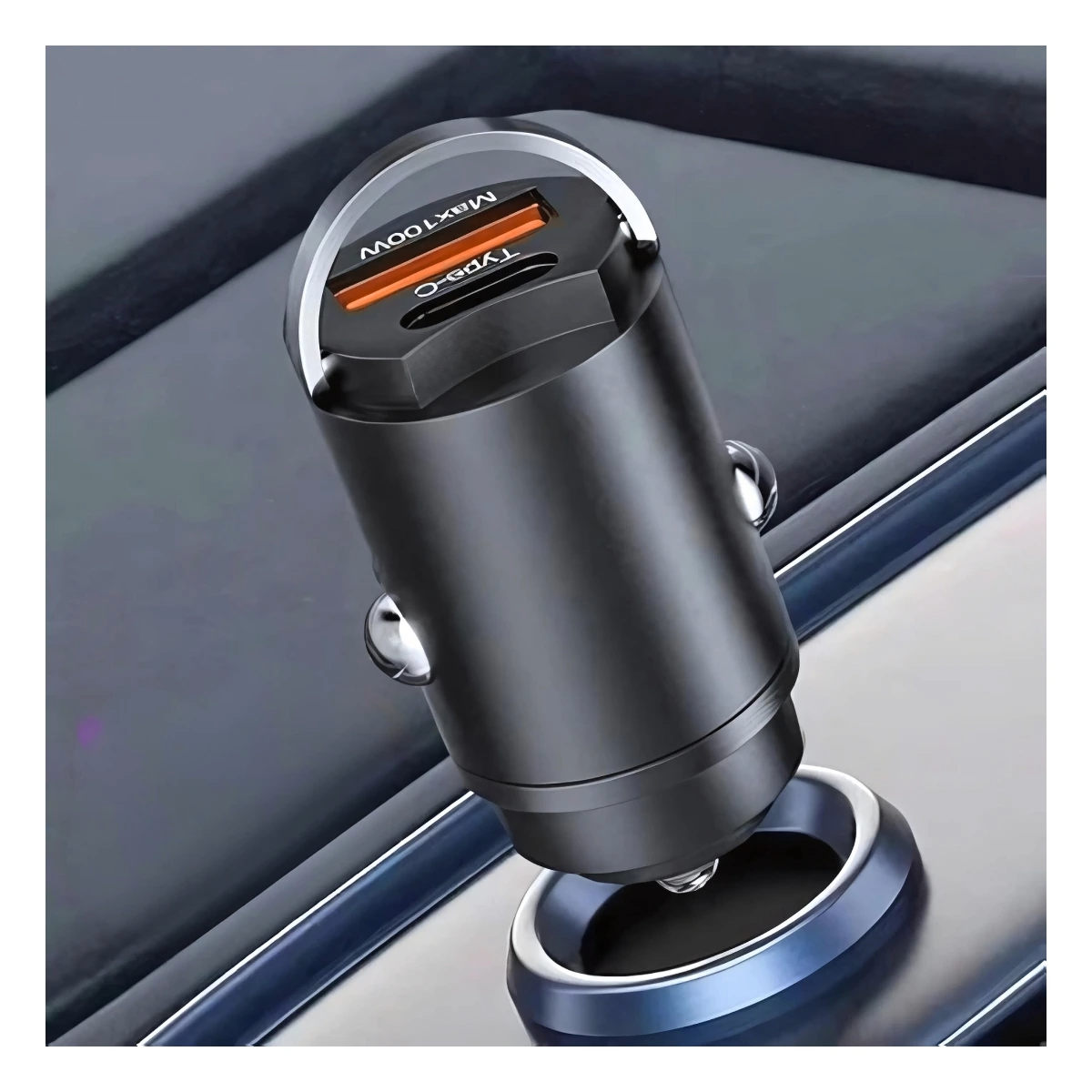 CARGADOR CARRO 120W USB Y TIPO C CARGA RAPIDA_0