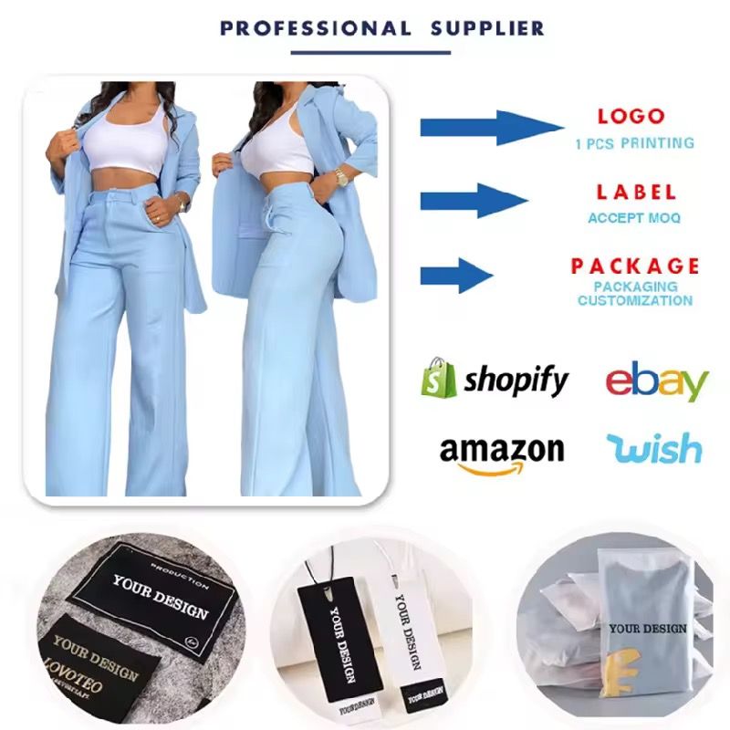 K-1381 Latest Design Business Suits Set for Women Blazer and Pants Set Two Piece Ladies Suits Office Wear Blazer Set for Women_2
