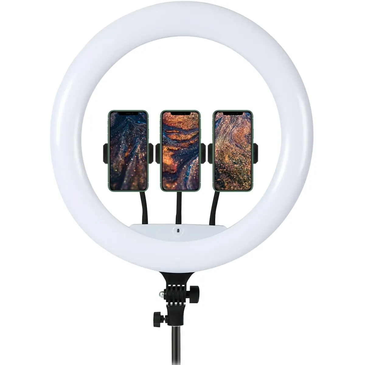 ARO DE LUZ DE 36CM CON 3 HOLDER_0