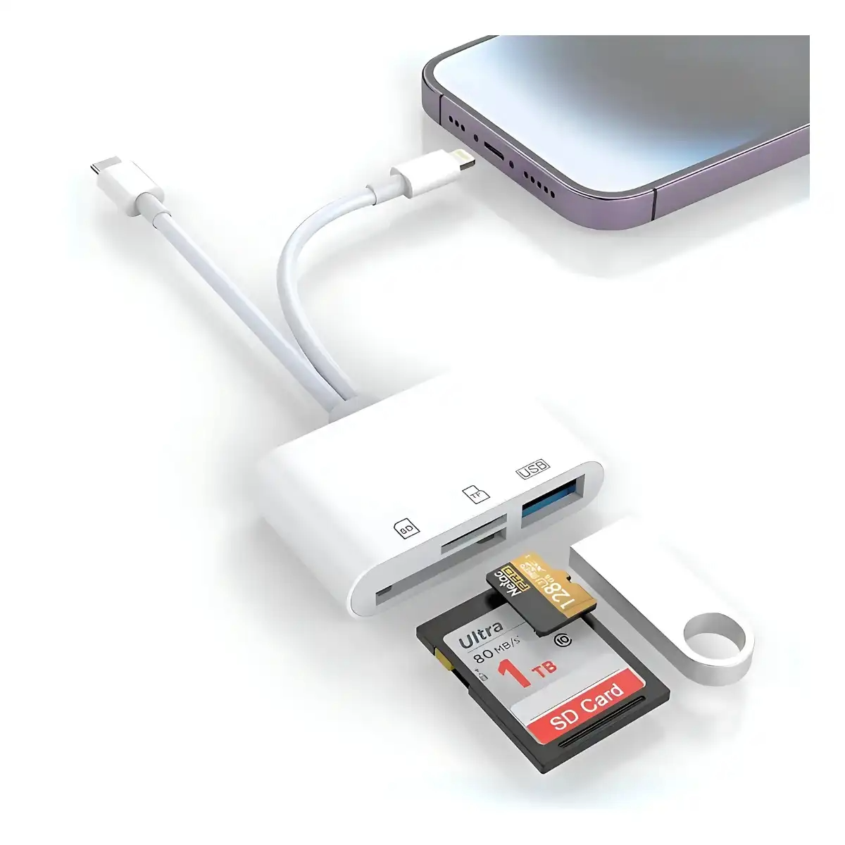 ADAPTADOR TIPO C + IOS CON LECTOR DE DIF FORMATOS DE MEMORIAS_1