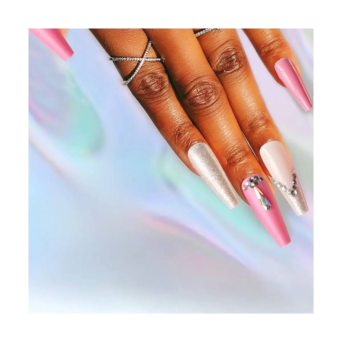 SET DE UÑAS 30 U GOMA Y STICK ROSA/PIEDRA/BRILLA 4291502000000 (6936505103011)_1