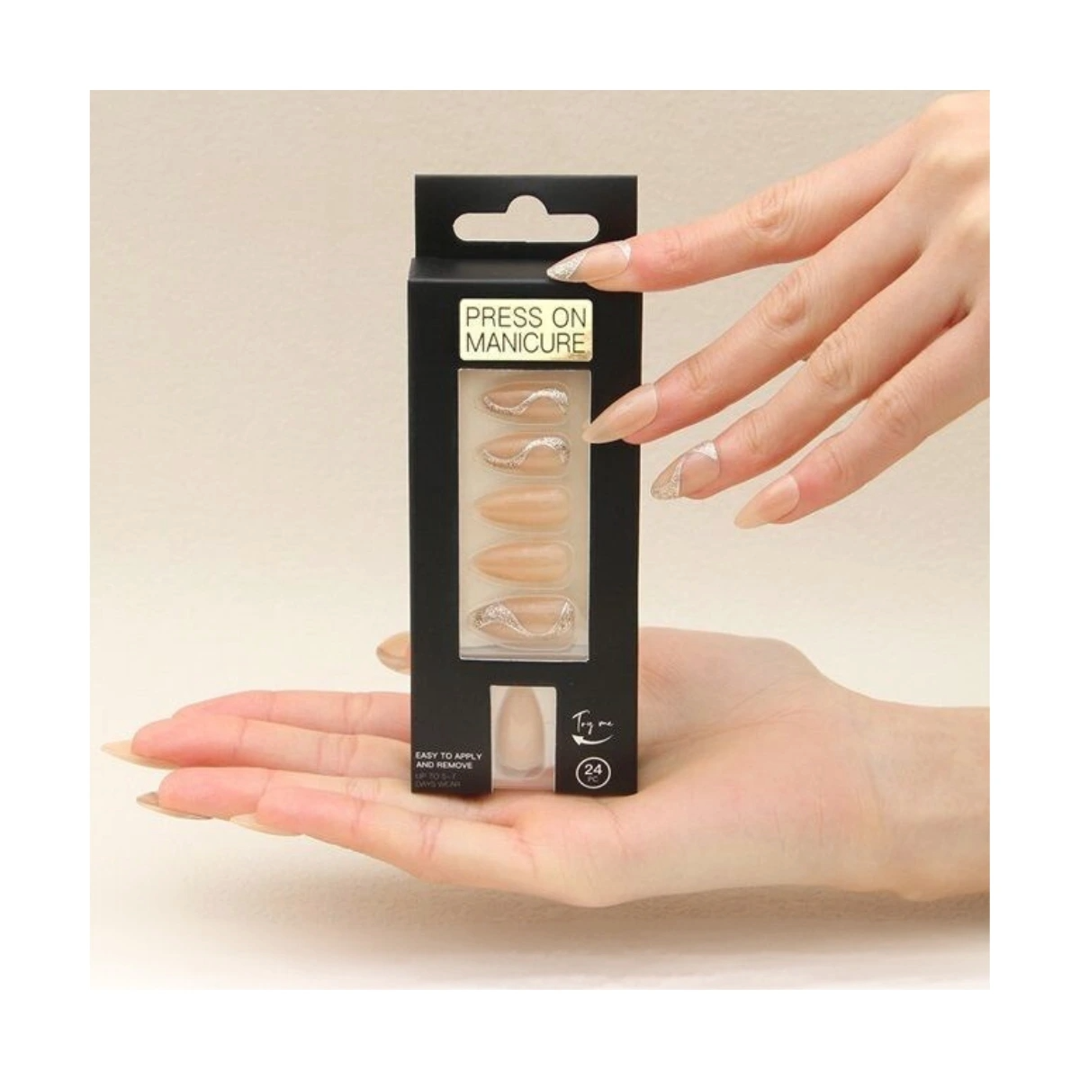 SET DE UÑAS 24 U GOMA Y STICK ROSA ESCARCHADO (6936505108283)_1