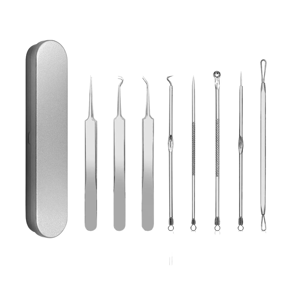 SET DE LIMPIEZA FACIAL 8 PIEZAS CON CAJA METAL OVALADA_1