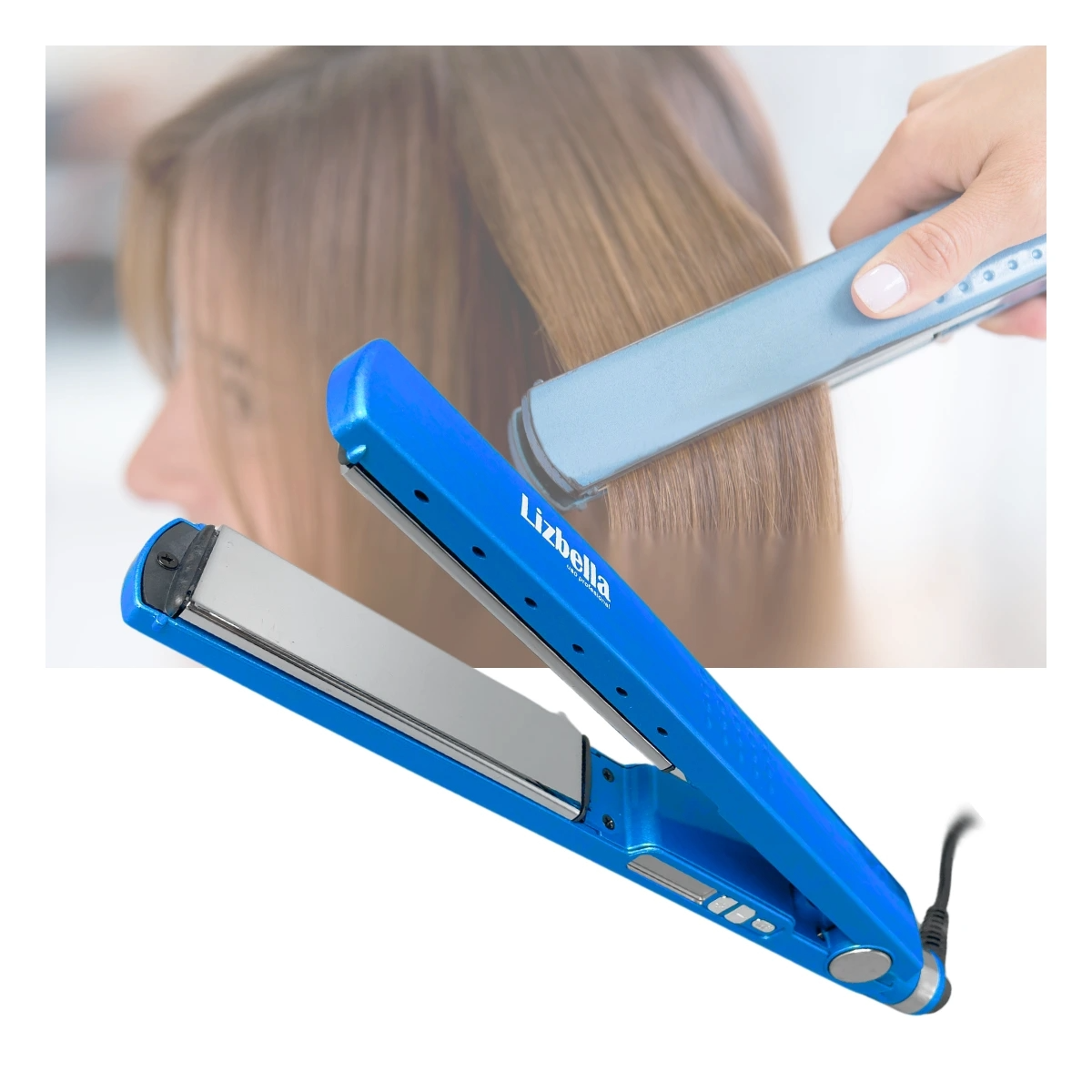 PLANCHA TITANIUM 1 PULGADA LIZBELLA LB-538A_0