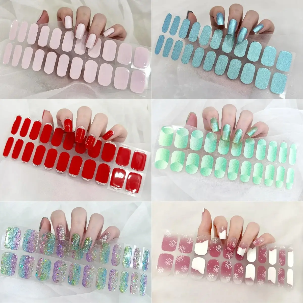 PEGATINAS DE UÑAS DE GEL SET 22 UNID_0