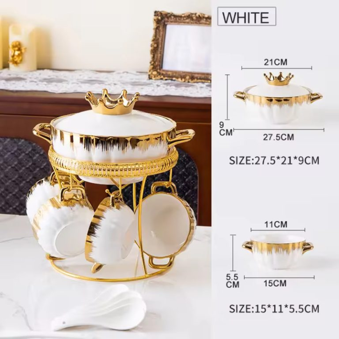 MARBLE BUFFET SOUP POT SET_5