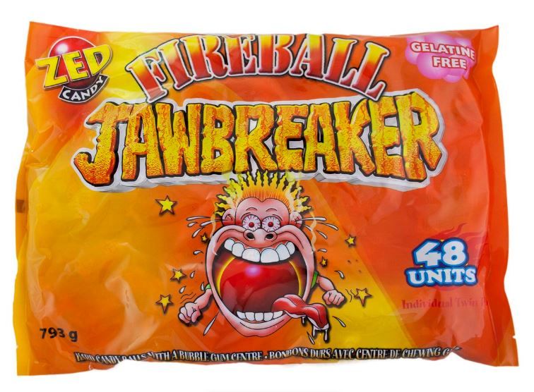 Jawbreaker Candy Balls Fireball (48's)_0