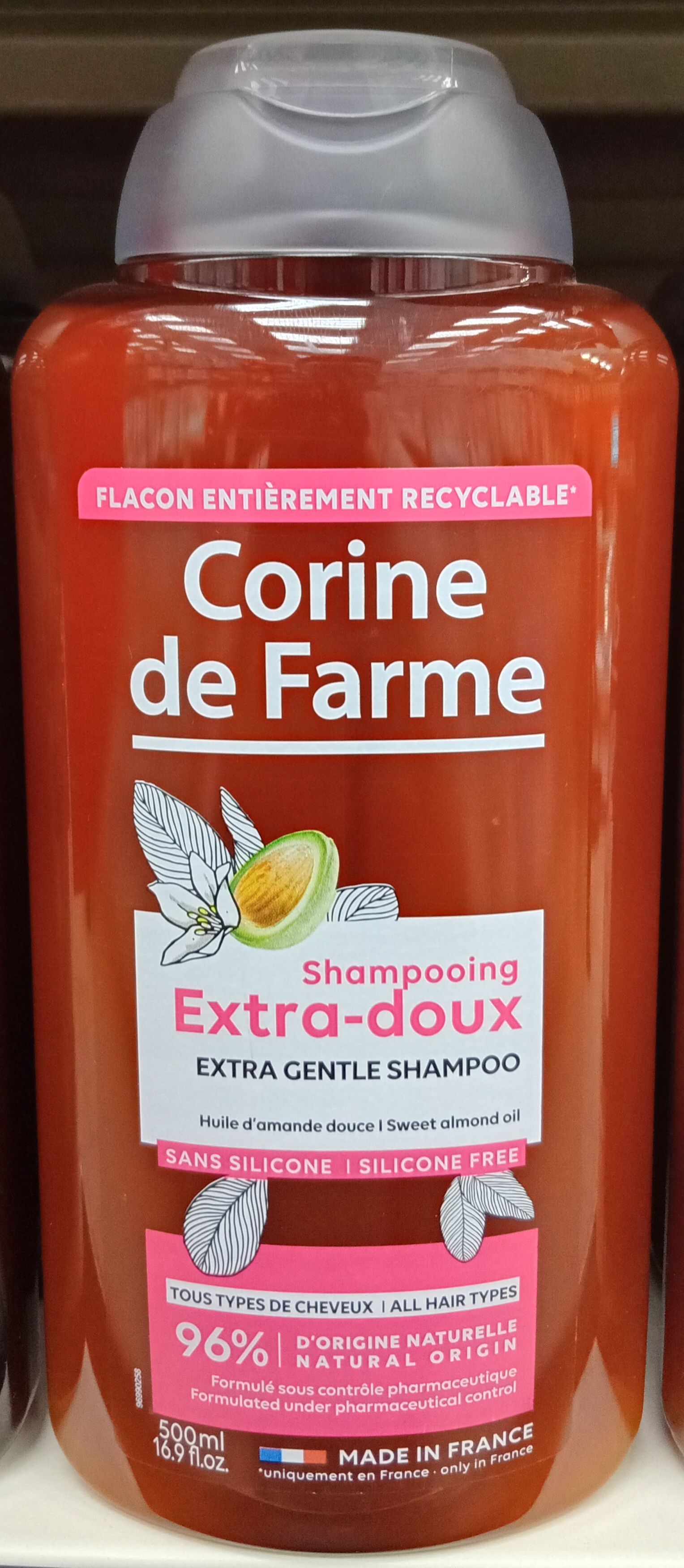 Corine De farme Shamp. Huile Amand. 500ml_1