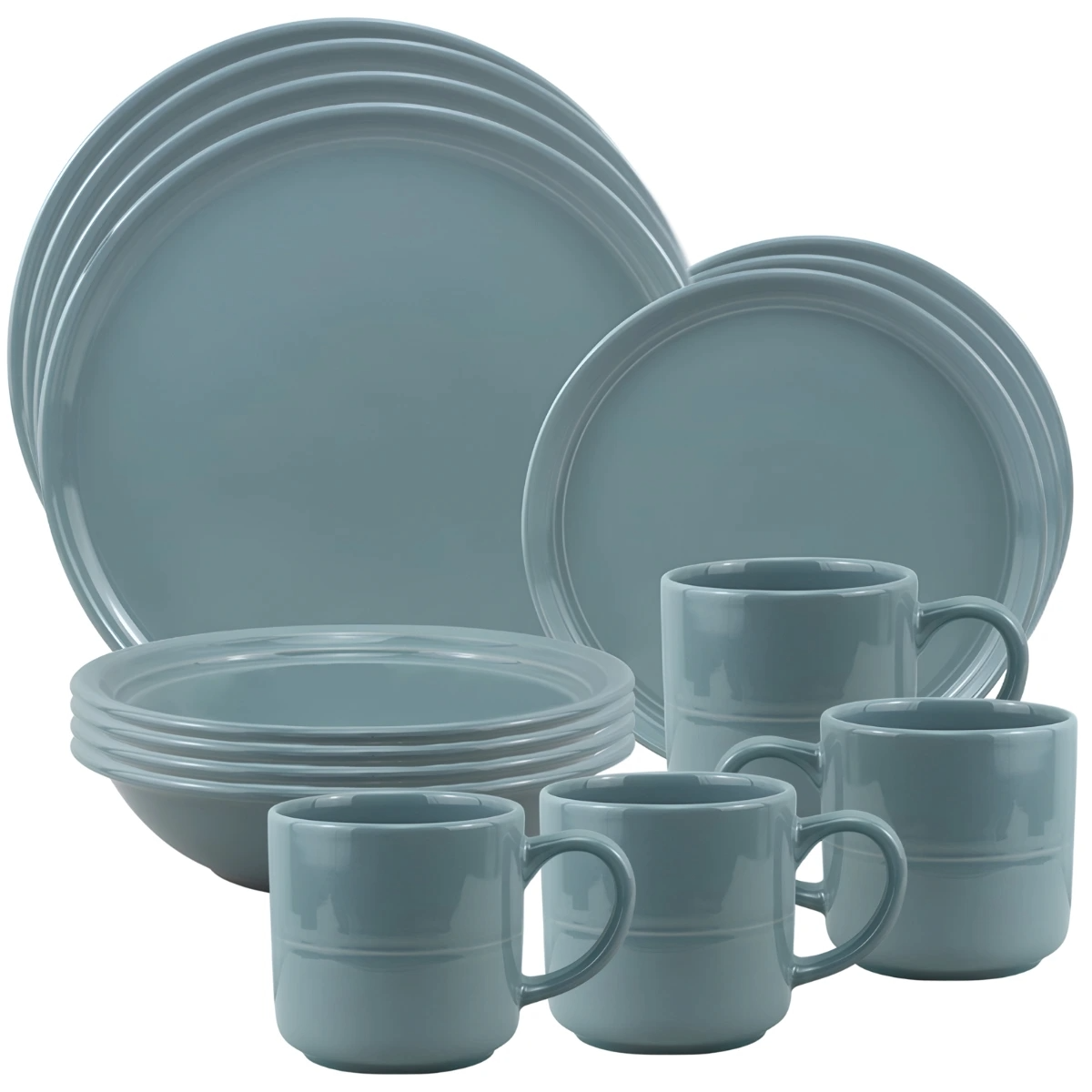 VAJILLA DE 16 PIEZAS DINNER SET COLOR CELESTE_0
