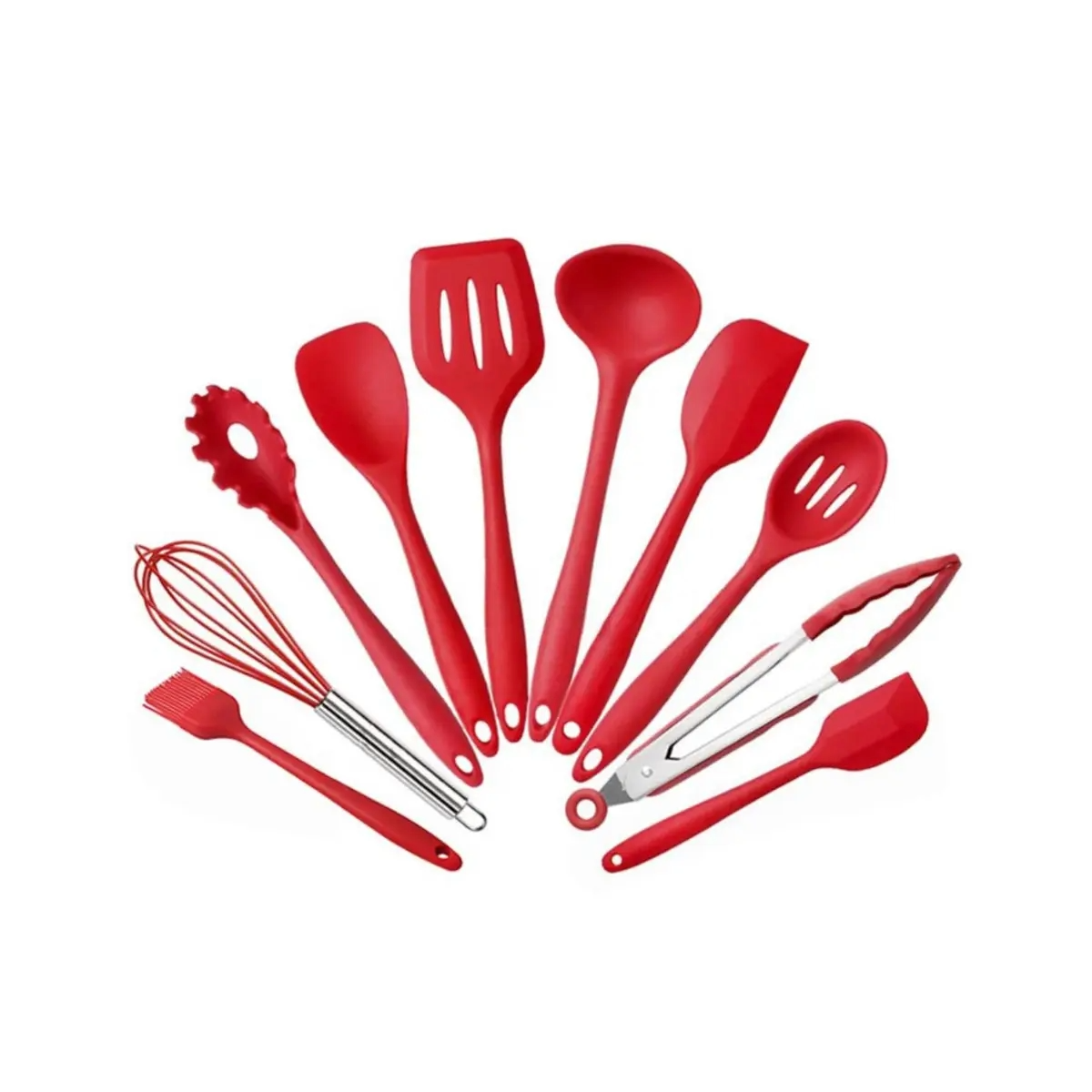 UTENSILIOS DE COCINA SILICONE SET 10 PZAS YI GUAN_0