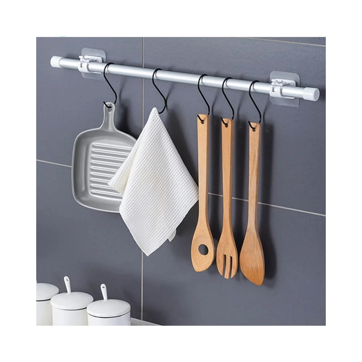 TUBO MULTIFUNCIONAL CON SOPORTES INCL. 50-90 CM_1