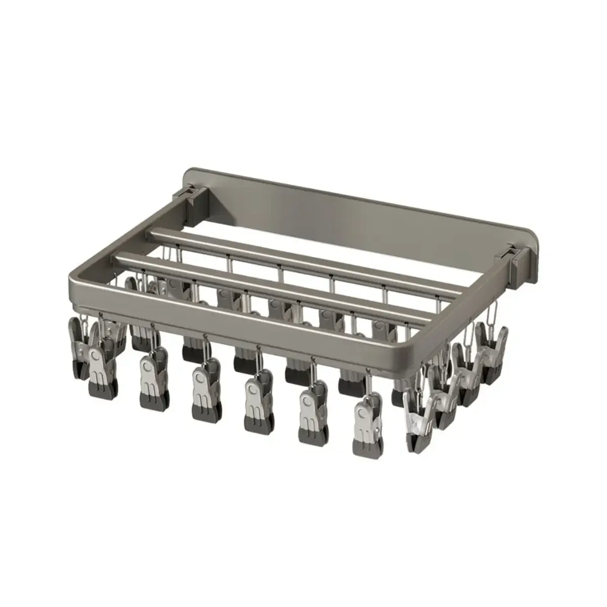 TENDEDERO METALICO 20 GANCHOS PARA ROPA INTERIOR_1