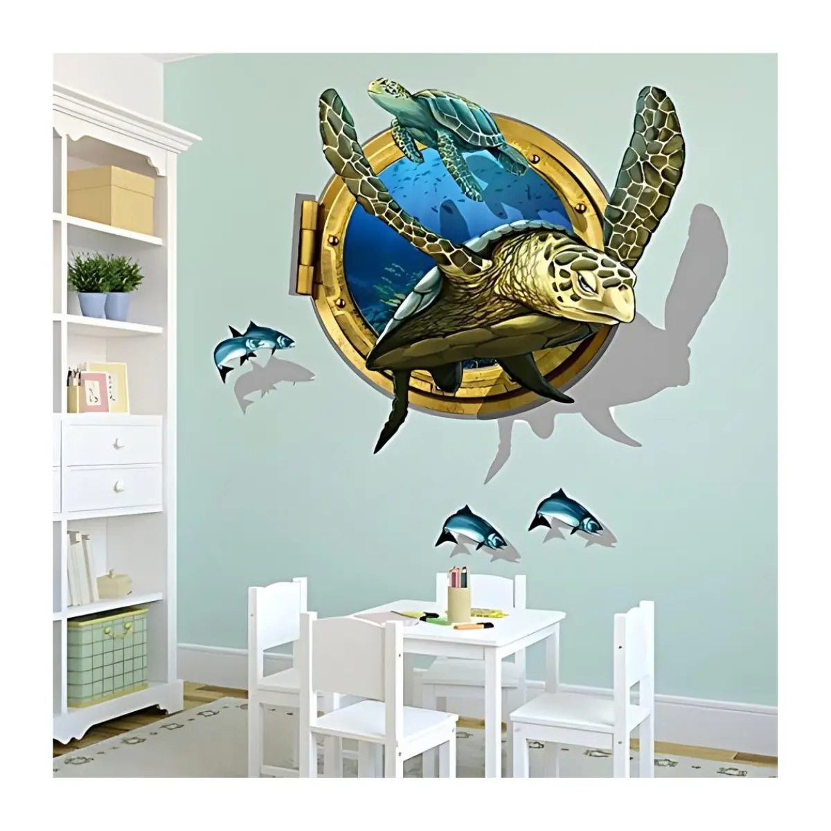 STICKER PARA PARED MOD TORTUGA 83*82 CM_1