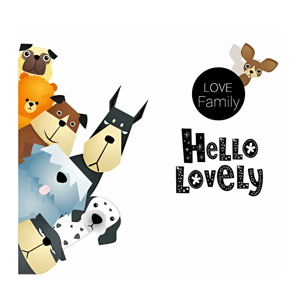 STICKER PARA PARED MOD MASCOTAS 75*68 CM_0