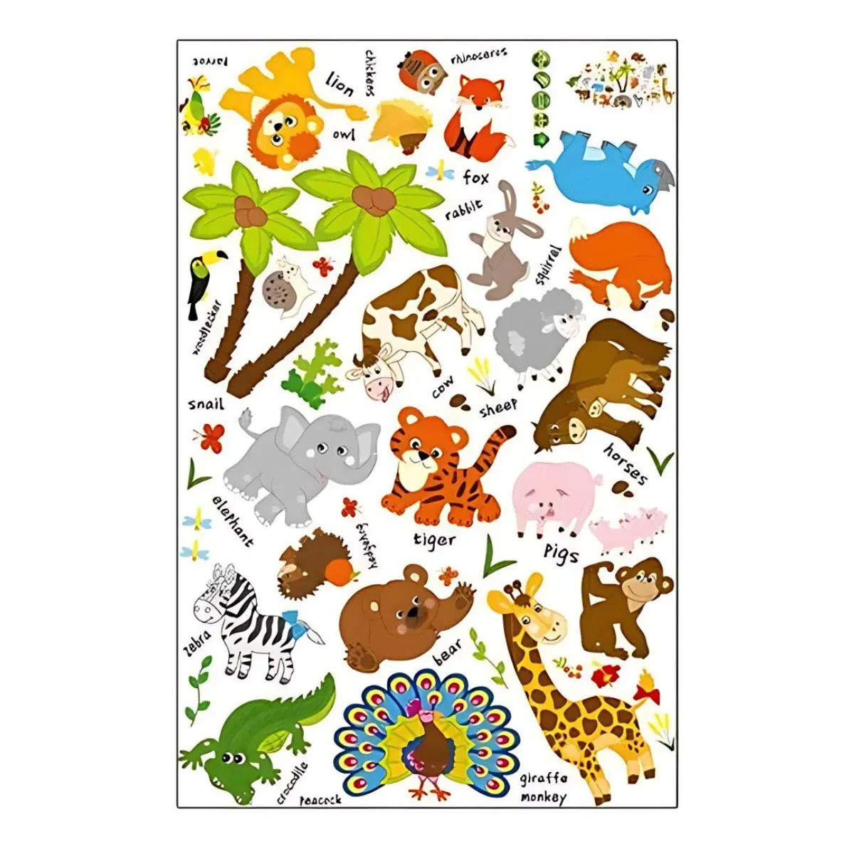 STICKER PARA PARED MOD ANIMALES 126*68 CM_0