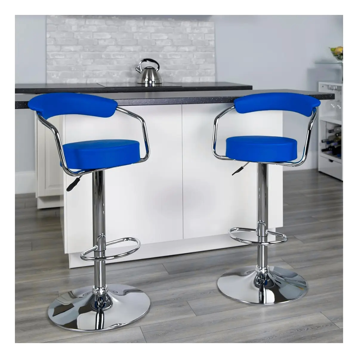 SILLA ALTA PARA BAR BASE CROMADA MOD VENEZIA_1
