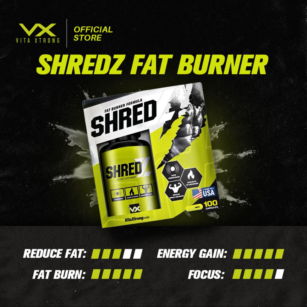 Vitaxtrong Shredz (100 capsules) | Energy Boost, Fat Burner [VX]_2