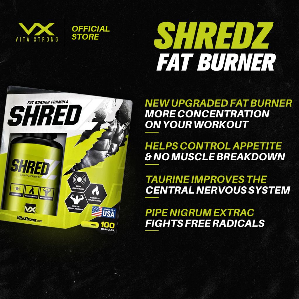 Vitaxtrong Shredz (100 capsules) | Energy Boost, Fat Burner [VX]_3