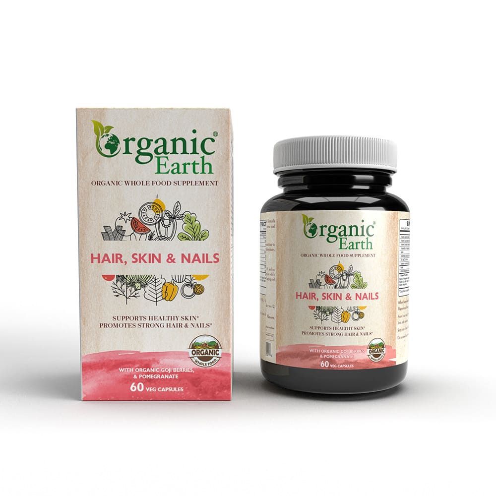 Organic Earth Hair Skin & Nails 60 Capsules_0