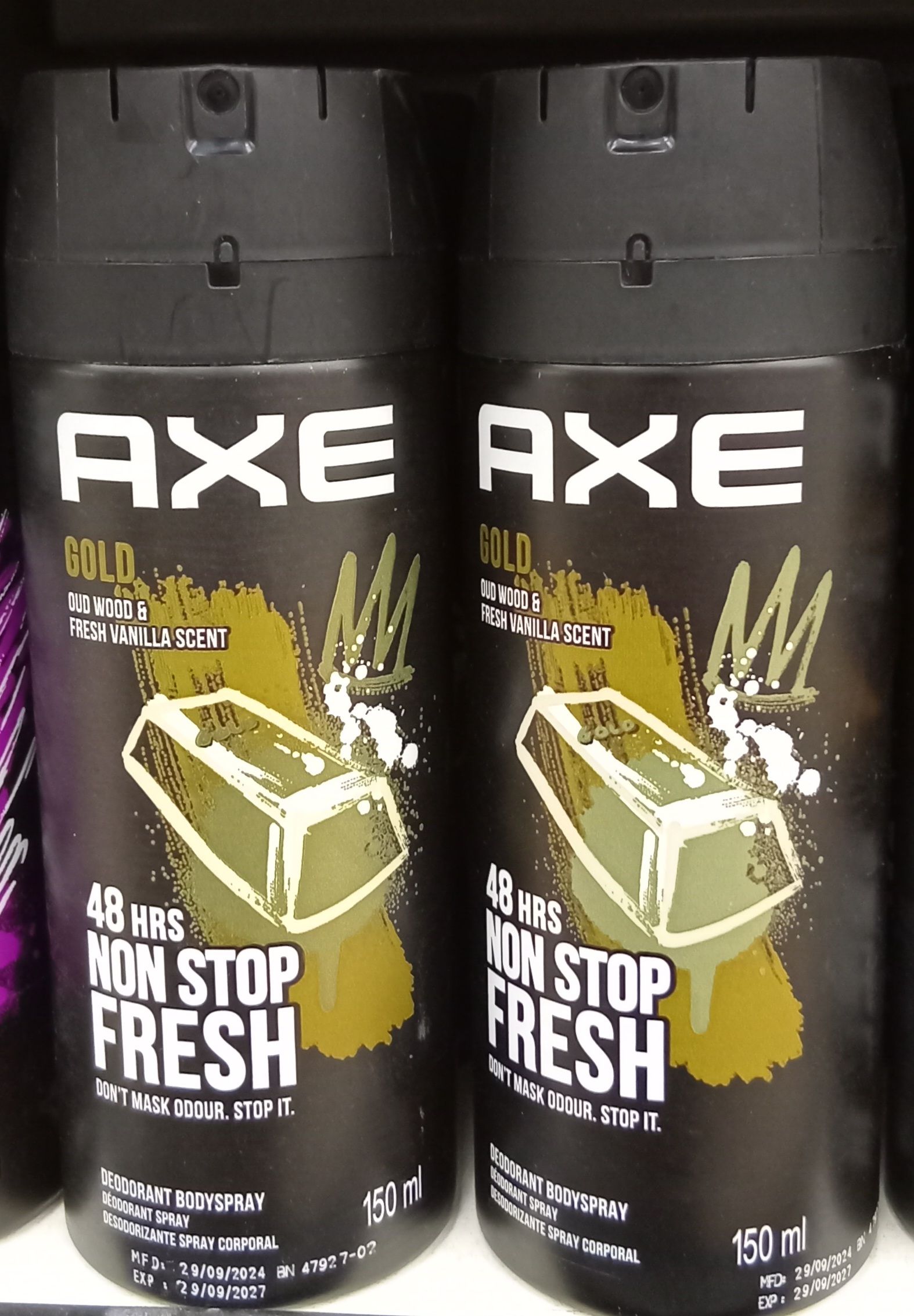 Axe Deo Body Spray Gold 48h 150ml_1