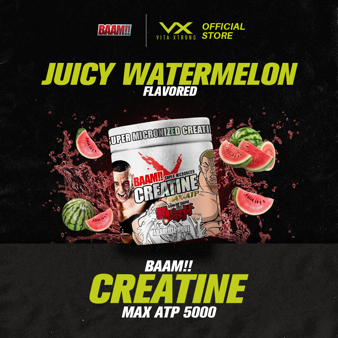 BAAM!! Creatine Monohydrate MAX ATP 500 300G (60 Servings) | Super Micronized Powder, Muscle Strenght & Recovery_9