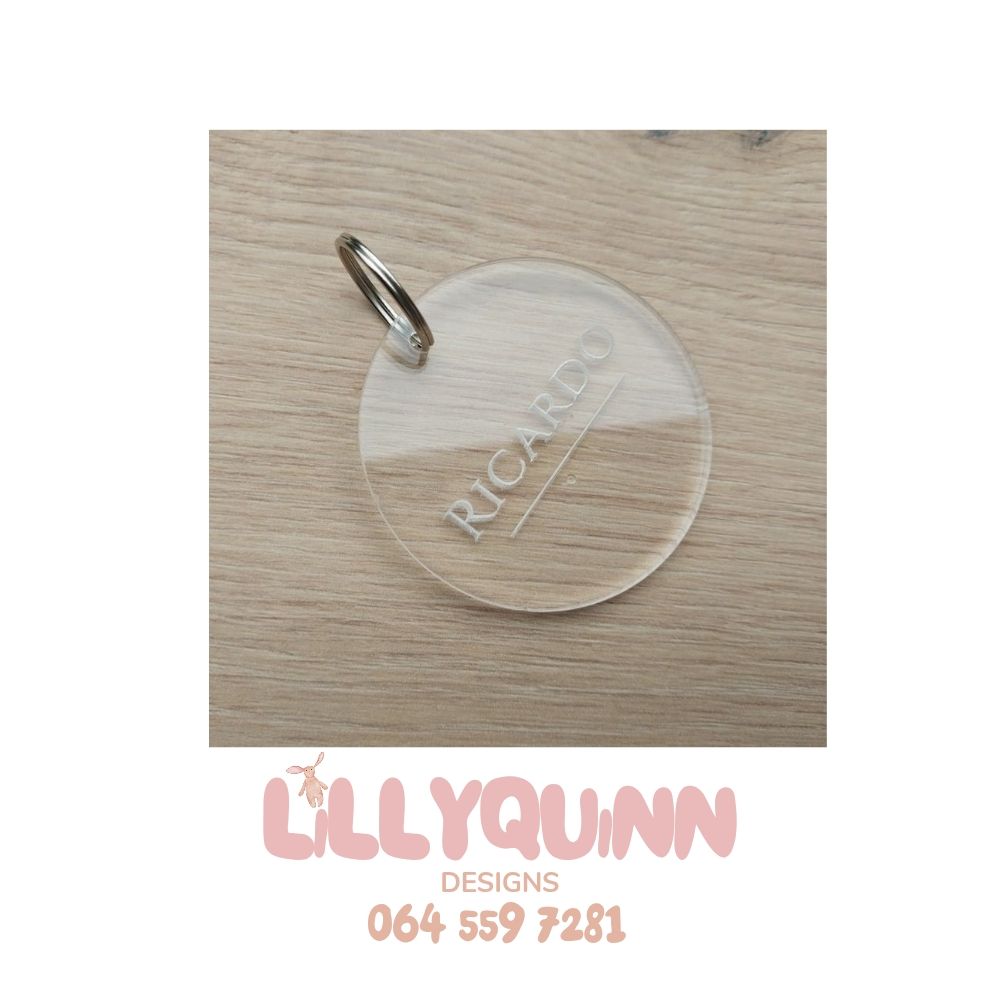 Clear perspex keyring_0