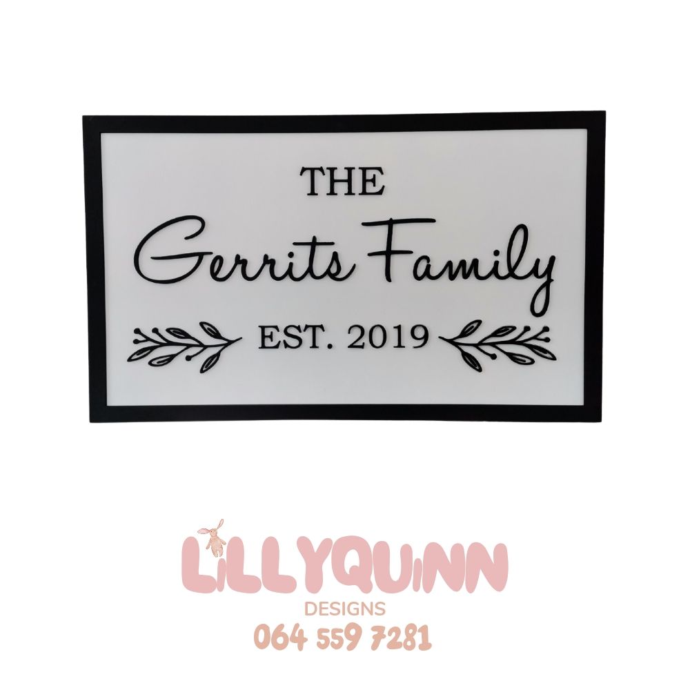 Family Name board _0