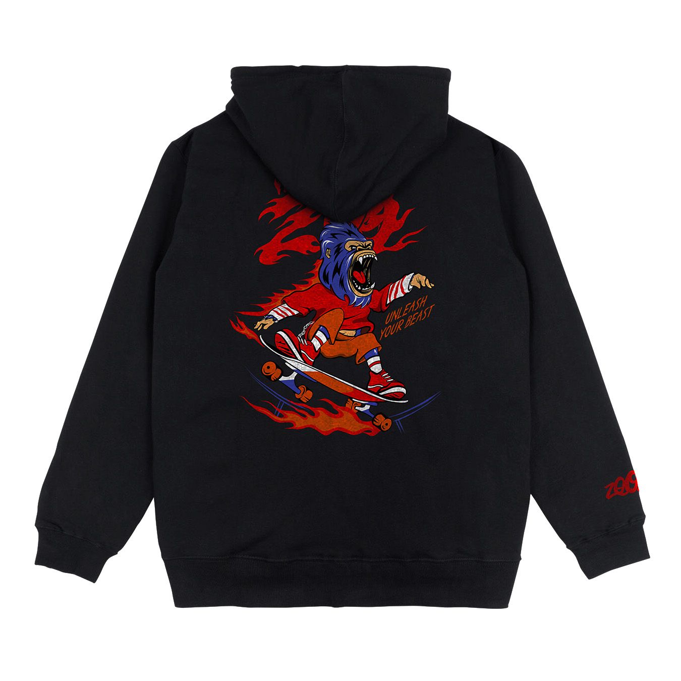 SKATE RED HOODIE_2