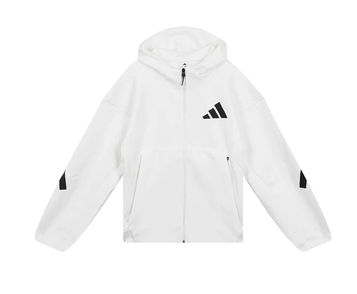 adidas Z.N.E. Full Zip Hooded Men’s Track Jacket (White)_1