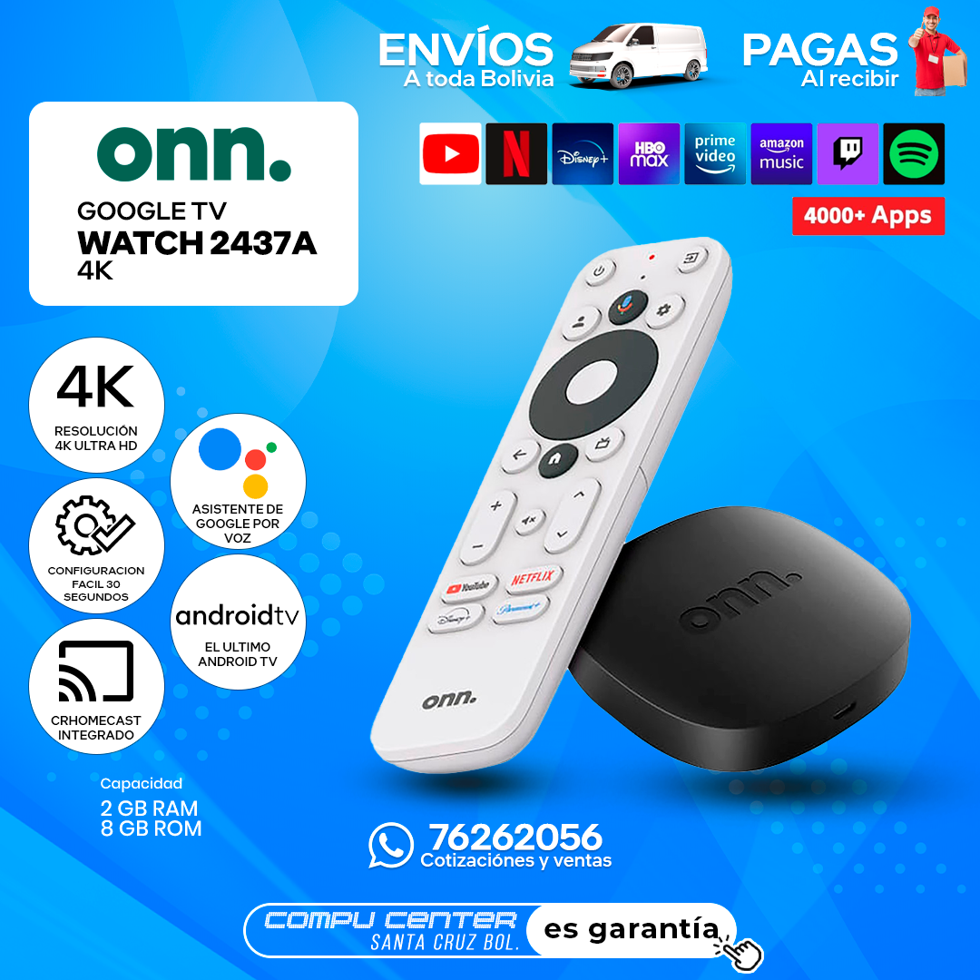 WATCH ONN / GOOGLE TV / ANDROID TV / RESOLUCION 4K-UHD_0