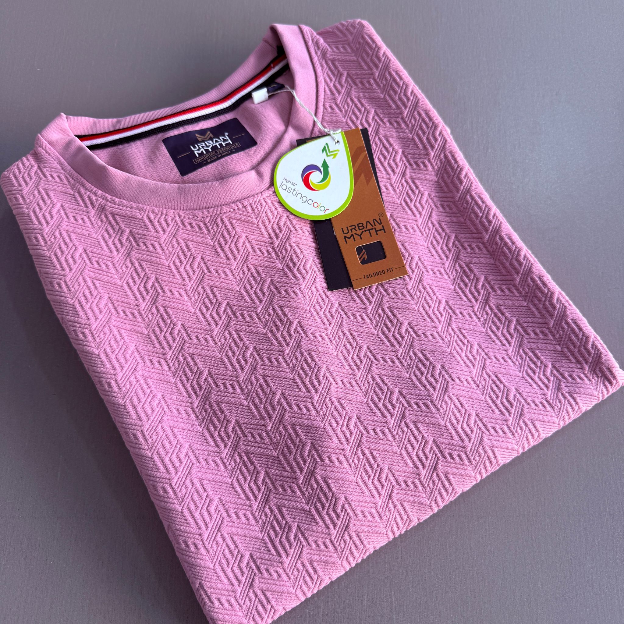Urban Myth Plain Patterned- MILD PINK_1