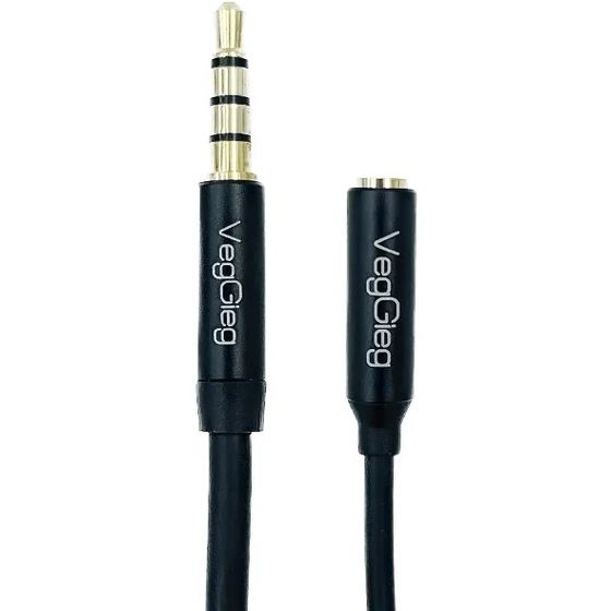 3.5mm Male to  Female extension Audio Cable 2M _1