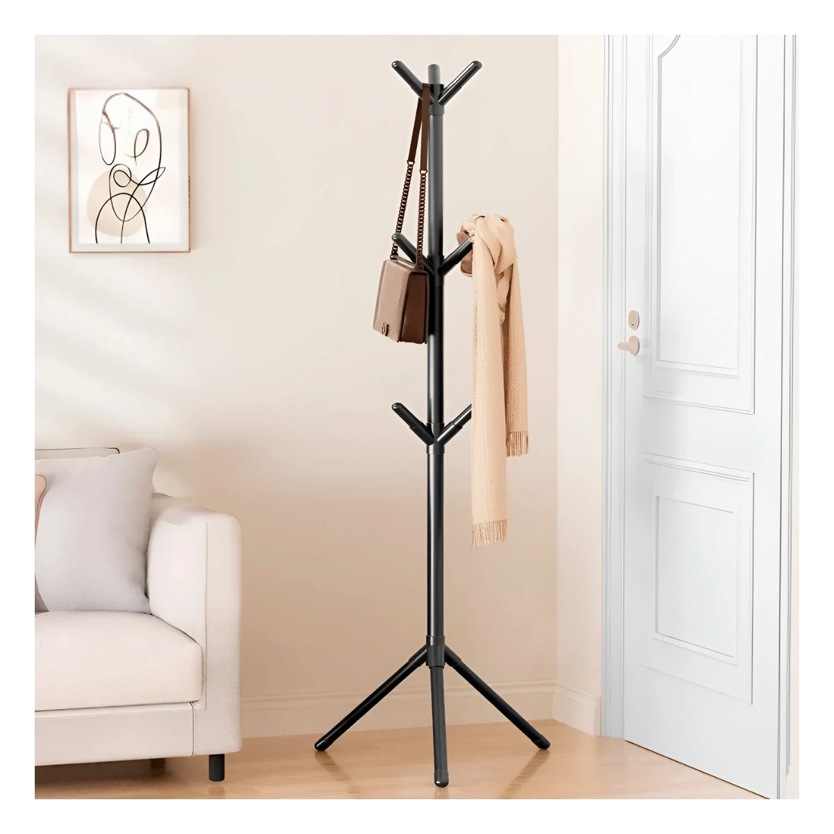 PERCHERO TUBULAR TREE BRANCHES 1.7M NEGRO_1