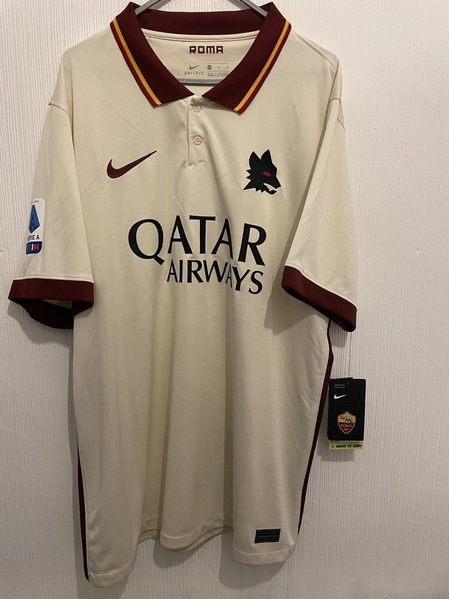 AS Roma 2020/21 Away Shirt (White/Claret)_2